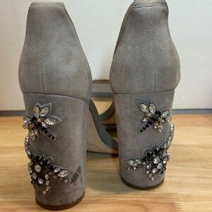 Sam Edelman Gray Embellished Heels